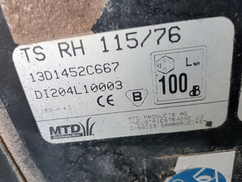 Prodám-zahradní traktor MTD RH115/76 - 4