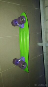 Fialovo zelený pennyboard - 4