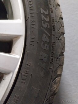 ALU kola 5×112 ET47 s pneu 225/45/17 - 4