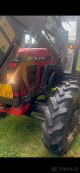 TRAKTOR ZETOR 7745 PO GO + NAKLADAČ + PLUH + VALNÍK - 4