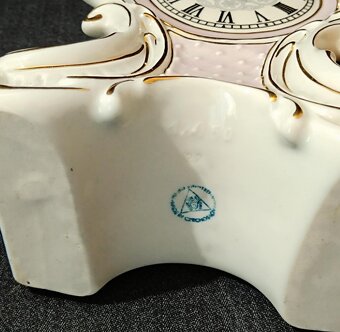 Porcelánové hodiny Royal Dux - 4