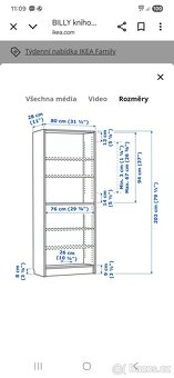IKEA knihovna Billy 2 kusy - 4