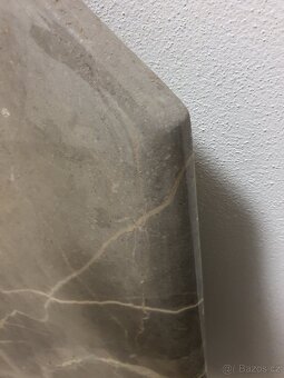 luxus mramorová deska pěkná kvalitní silná 8hran - 4