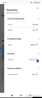 Mikrovlnná trouba Beko - 4