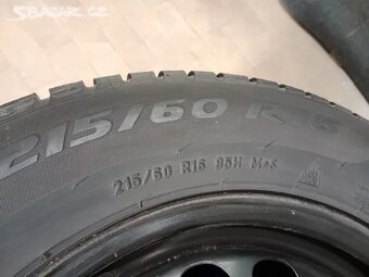 Zimní sada 215/60/16 - 5x112 ET41 6,5Jx16 57,1 - Superb, Pas - 4
