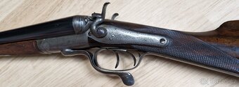 LUXUS.ANGLICKÁ BROKOVNICE J&W TOLLEY HAMMER CAL.12/65+NITRO+ - 4