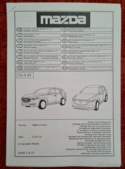 Nová originál elekropřípojka k TZ Mazda CX-5 KF (2017-) - 4