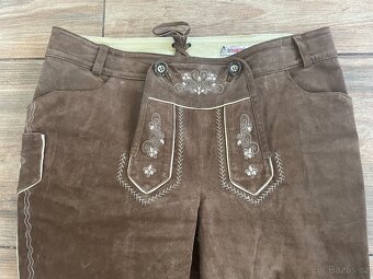 Pánské kožené dirndl kraťasy vel. S/M - 4