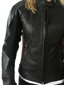 Dámská kožená bunda na motorku - 4