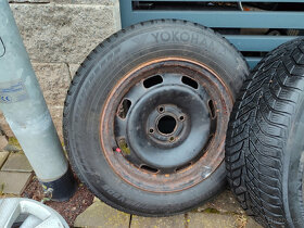 Plechové disky 4x108 se zimním pneu, Peugeot Citroen - 4