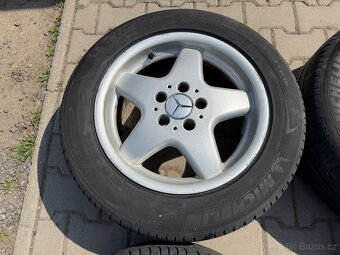 4x al kola 5x112 16 + pneu letní 225/55 R16 - 4