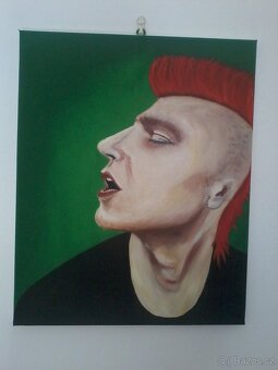 Temperová maľba PUNK . 350 € - 4