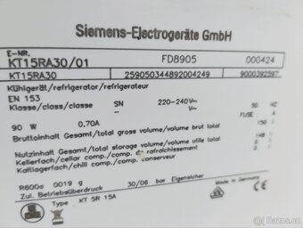 Malá lednička, chladnička Siemens - 4