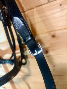 Černá anatomická uzdečka a otěže zn. PASSIER - 4