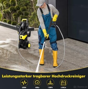 Vysokotlaký čistič Wowspeed, 220 V, 150 barů - 4
