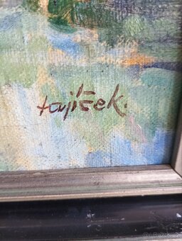 Obraz ,olej ,plátno .Motiv z Olomouce . - 4