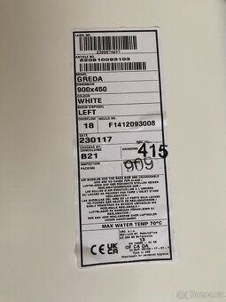 Umyvadlo Aqualina 90 x 45 cm - 4