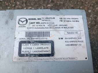 Originální autorádio Mazda CX5 2012 - 4