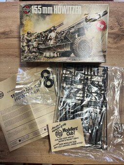 Starožitný plastový model děla 1:35 USA Airfix 1975 - 4