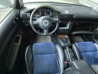 KOŽENÝ SEDAČKY + MODRÁ ALCANTARA VW PASSAT B5,5 - 4