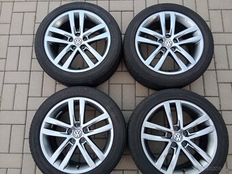 alu kola 5x100 r16 VW Polo a letní 215/45/16 - 4