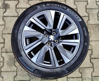 Alu kola originál Peugeot 2008 4x108 R18 KRÁSNÁ SADA - 4