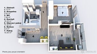 Prodej zděného bytu 2+1, Vysoké Mýto, Brandlova ul. - 4