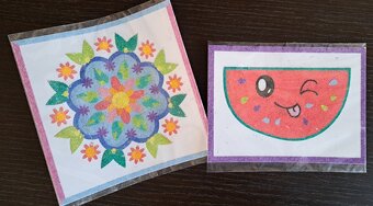 Malování pískem - dekorační písek - sand painting - 4