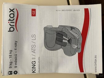 Autosedacka Britax Romer king 2 - 4