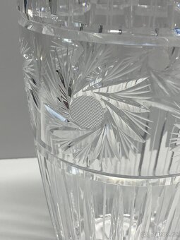 váza velká křišťálová váza broušená sklárna poděbrady - 4