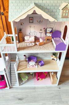 XXL bytelný domeček pro panenky, dům pro Barbie, dollhouse - 4