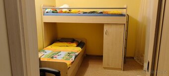 Patrové postele do L, skříňky, šuplíky pod postel - 4