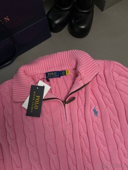 Ralph Lauren sweater se zipem – růžový - 4
