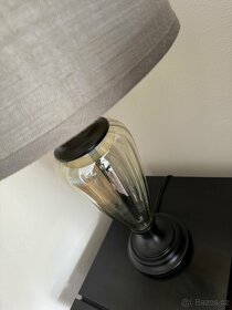 Černo-šedá stolní lampa - 4