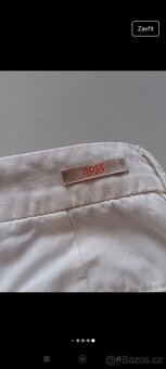Lněné kalhoty Hugo boss - 4