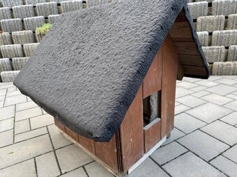 Zateplená bouda kočka/pejsek z masivního smrku - 4