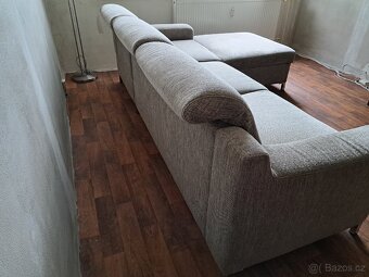 Sedací souprava, rohová, rozkládací, s úložným prostorem - 4