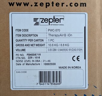Zepter Therapy Air iOn PWC-570 - čistička vzduchu - 4