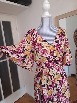 Zavinovací midi šaty Lindex, vel. M - 4