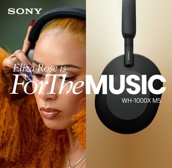 Sony WH-1000XM5 černá plně funkční jako nová - viz. foto - 4
