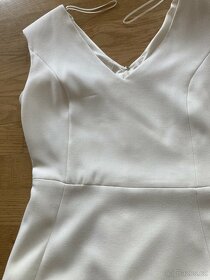 Bílé pouzdrové šaty Mango suit vel. M - 4