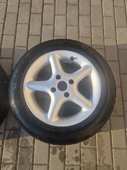 Alu Borbet 15"4x108, pneu 7mm 195/60/15 - 4