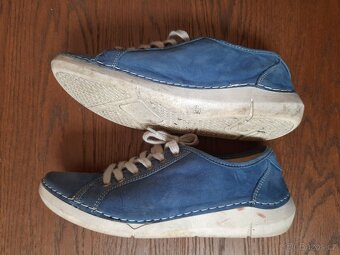 Modré kožené tenisky vel. 37 - 4