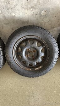 Plechové disky 4x100 R14 pneu vraník - 4