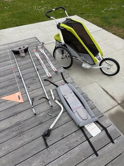 Thule Chariot Cougar + cykloset + skiset + miminkovník - 4