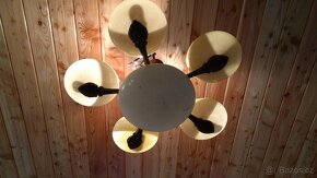 Retro starožitný keramický lustr - 4