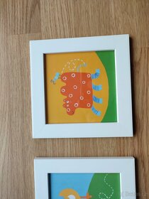 Sada 3 ks dětské obrázky - IKEA rozměr 17,5 x 17,5 cm - 4