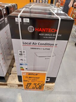 Vykonná mobilní klimatizace HANTECH 18000BTU chlazení  5270W - 4