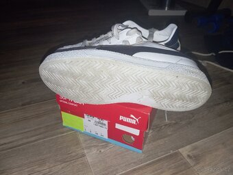 Krásné značkové boty puma 38(bílé a černé) - 4