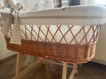 Proutěný koš na miminko - 4